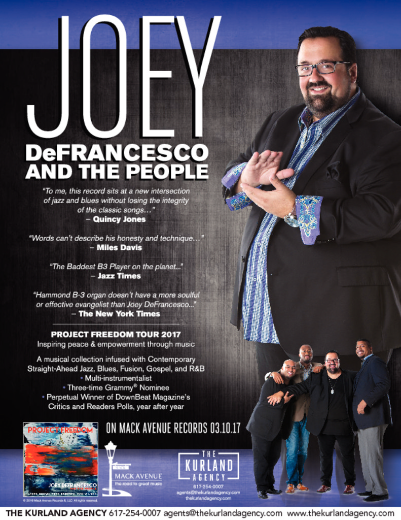 joey defrancesco tour 2022